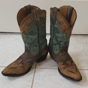 Dan Post Bluebird Cowboy Boots Size 3.5